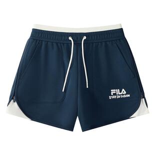 FILA FUSION | Mr Doodle联名斐乐短裤女官方秋季新款休闲三分裤