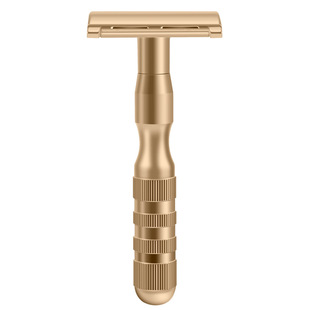 吉福利铝合金老式刮胡刀手动剃须刀架经典不锈钢双面刀片套装新款