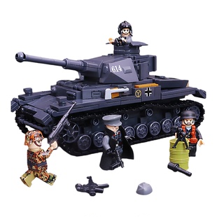 兼容拼装积木一战二战苏德战地前线运输车牵引车运兵儿童益智玩具