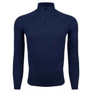 灰壳户外coolmax网眼美利奴羊毛速干衣男款半拉链透气春秋款长袖