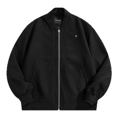 【商场同款】太平鸟男装潮流棒球服季新款净色夹克B1BCE3219