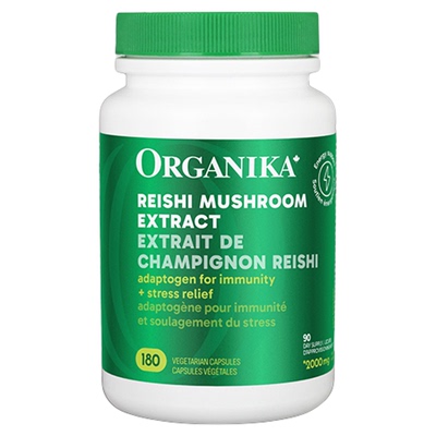 organika加拿大进口灵芝精华胶囊自护力灵芝孢子粉调节正品180粒