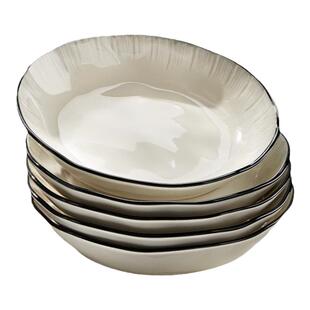 釉下彩盘子菜盘家用2026新款陶瓷深盘高级感轻奢碗盘碟子餐盘餐具