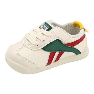 TOPSTAR女童鞋秋季款鞋子男童板鞋低帮小白鞋中童休闲德训帆布鞋