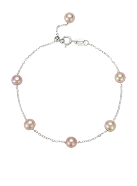 aviho紫珠漫星s925纯银满天星天然淡水粉紫珍珠手链轻奢高级百搭