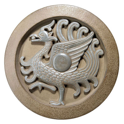 四神兽陶瓷瓦当中式客厅镇宅摆件