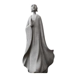 仿真景观僧佛像小摆件花卉园艺盆景假山微景观造景佛陀人物小摆设