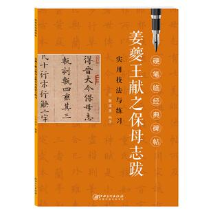 硬笔临经典碑帖 姜夔王献之保母志跋实用技法与练习 硬笔书法钢笔书法练字帖成人学生初学者自学硬笔字帖教材教程培训班教材