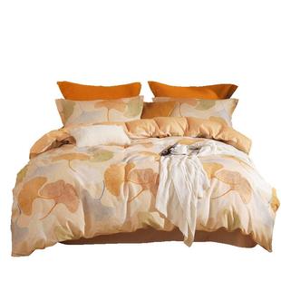 水星家纺被套单件全棉磨毛抑菌被罩秋冬保暖被子套印花秋冬床品