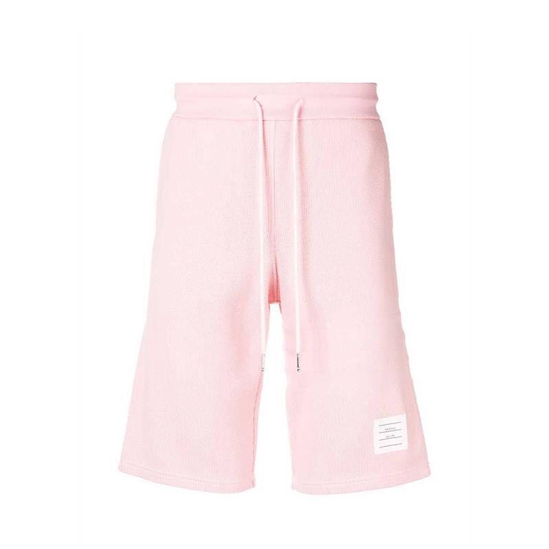 全新现货Thom Browne TB男士新款粉色四条杠休闲户外短裤