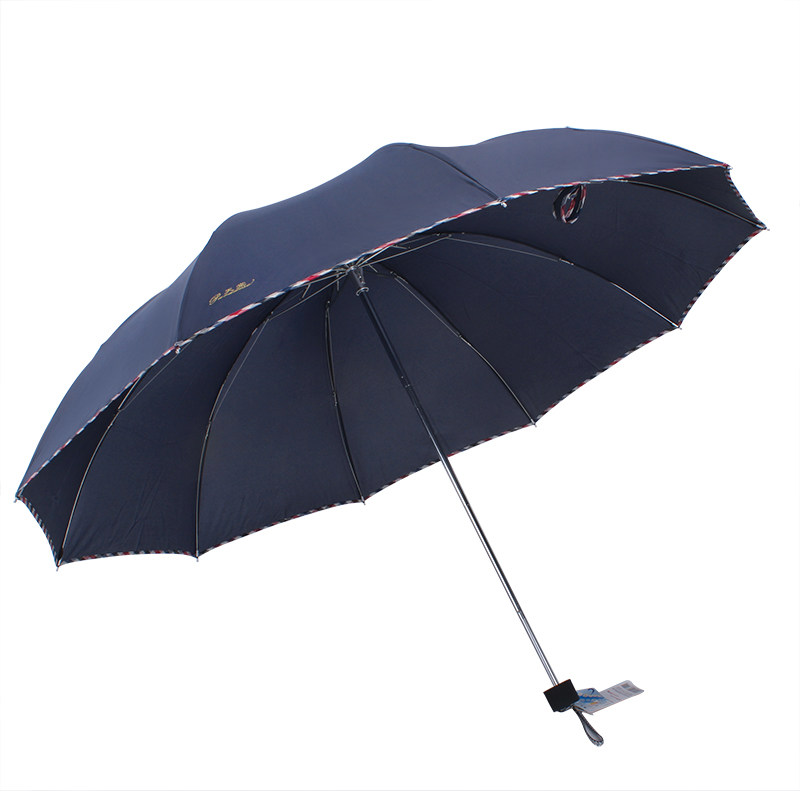 正品天堂伞三折大号双人纯色雨伞超大加固防风男士遮阳晴雨两用伞