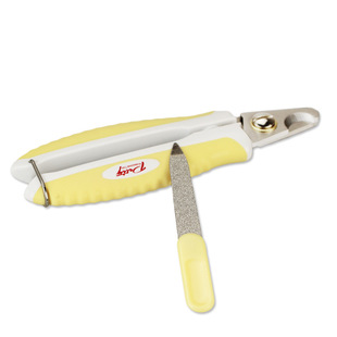 Petiy宝丽精钢猫狗指甲剪趾甲钳宠物美容工具锋利耐用送锉刀