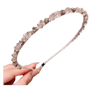清新甜美水晶发卡女2026新款复古双层水钻高级感头箍发箍百搭头饰