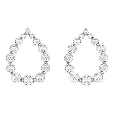 【许文婷同款】Cevol新奢钻石Bubble18K金水滴镂空钻石高级感耳饰