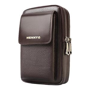 MENNYO手机包男包真皮单肩包腰包
