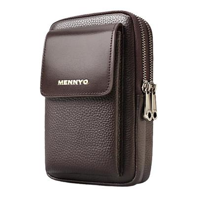 MENNYO手机包男包真皮单肩包腰包