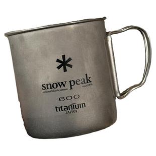 现货 日本制 雪峰snowpeak钛杯单双层保温隔热纯钛杯户外登山露营