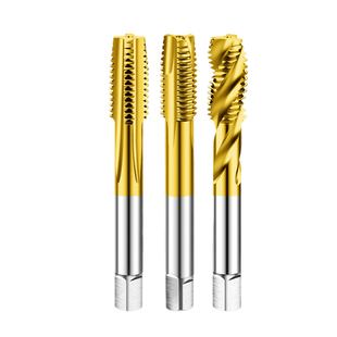 M35含钴镀钛先端螺旋直槽美制机用丝锥12-24 1/4-28 1/2-20不锈钢