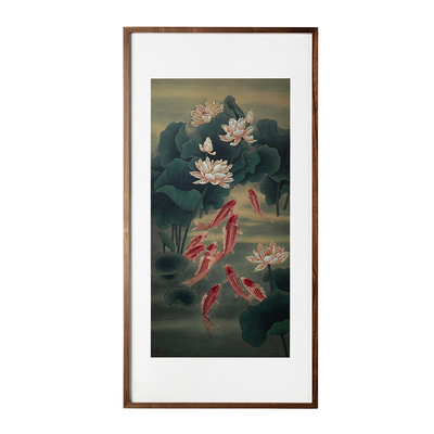 铜师傅《九鱼呈祥》铜雕画