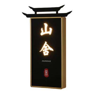 高档亚克力可更换面板发光门牌