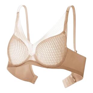 安莉芳蜂巢杯夏季天超薄款透气内衣女大胸显小软钢圈防下垂文胸罩