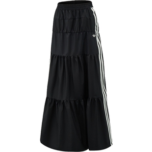 adidas阿迪达斯三叶草ADICOLOR夏季女子运动裙子休闲半身裙KY5728