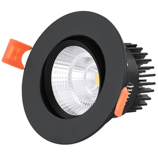 黑色射灯嵌入式防眩光洗墙灯led天花灯服装店3w7w20w30w瓦牛眼灯