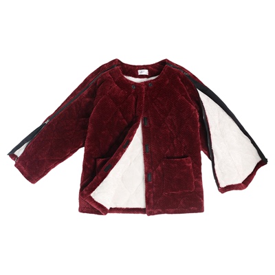 仟伟加绒夹棉冬季护理服男女全开