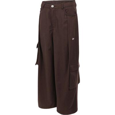 滔搏adidas阿迪达斯三叶草女子宽松工装风运动休闲阔腿长裤IA7511