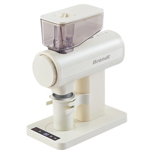 法国白朗意式家用64mm平刀盘电动定量咖啡豆研磨机定档磨豆机防飞