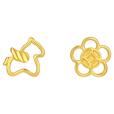 潮宏基好事发生18K金耳钉