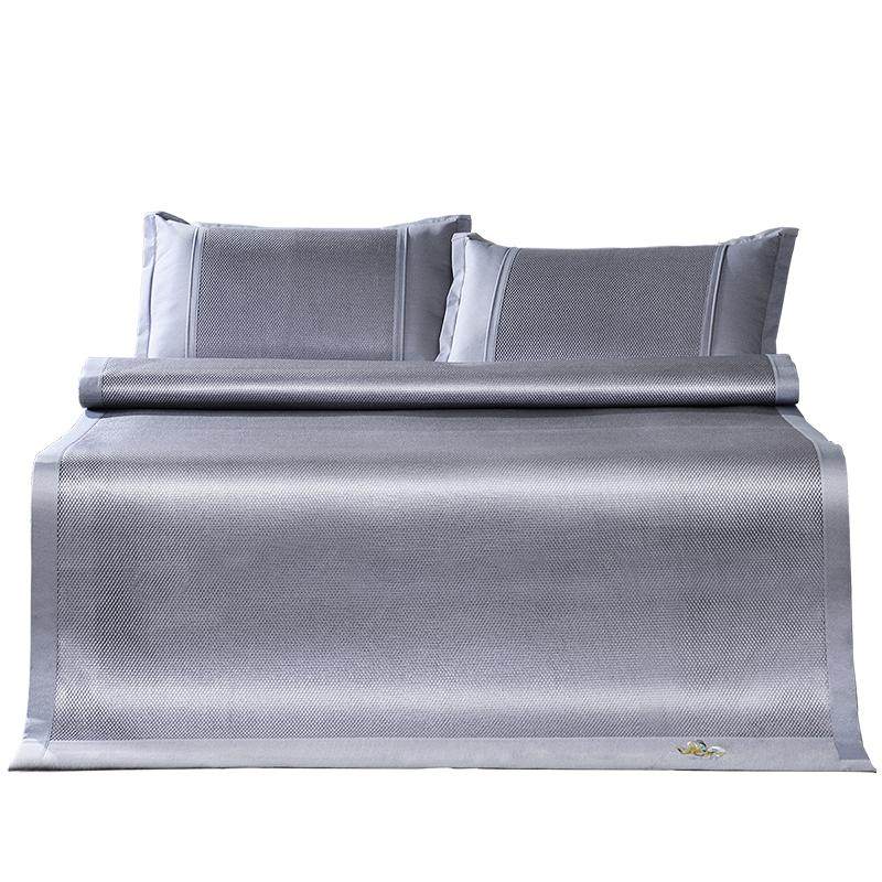 富安娜凉席冰丝藤席夏季冰丝席双人1.8m简约藤席学生宿舍单人席子