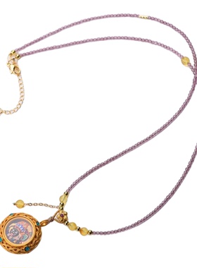 天然水晶锁骨链扎基拉姆唐卡项链