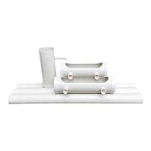 pvc水管鱼缸过滤设备四合一鱼缸造景古法养鱼庭院免换水瀑布流水