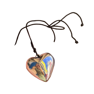 卖耳环的老大爷 fever同款大爱心吊坠长款毛衣项链高级感简约百搭