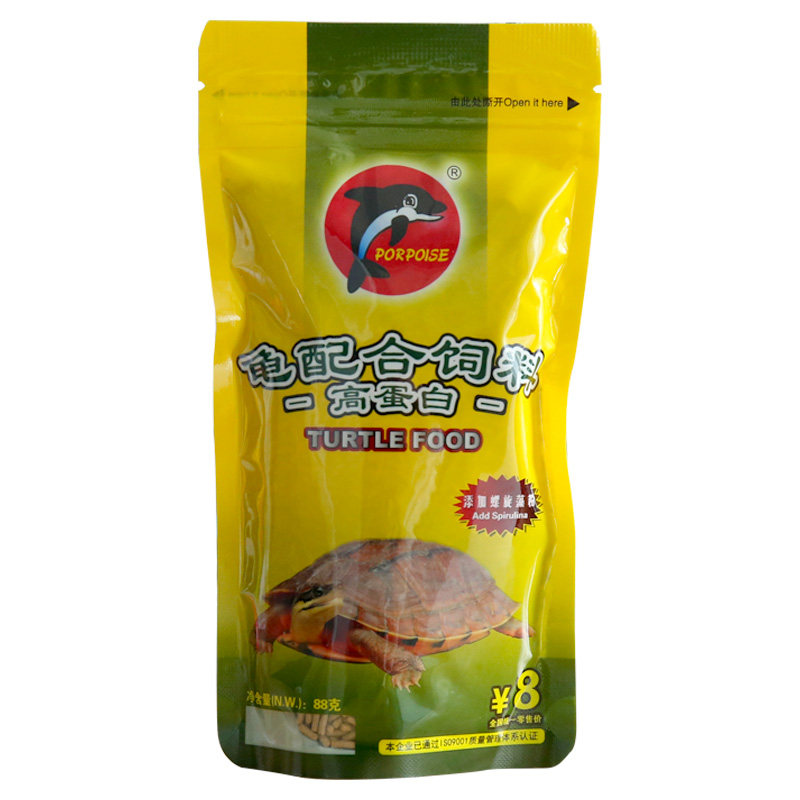 海豚龟粮乌龟饲料巴西龟草龟鳄龟专用食粮小幼龟高钙条状发色通用