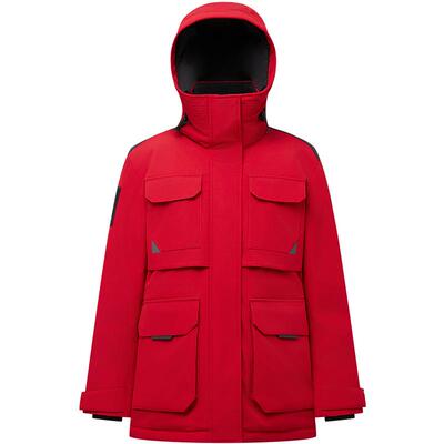 新年红色波司登极寒90鹅绒服收腰