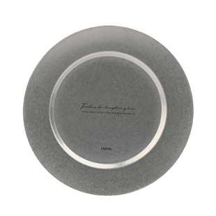 复古餐具做旧风不锈钢烤肉圆盘牛扒托盘户外野营餐盘日式浅碟骨盘