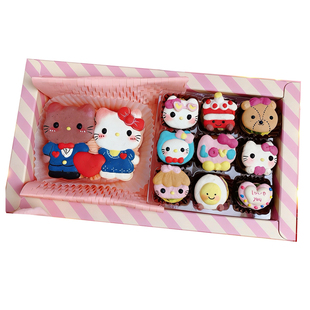 情人节韩式迷你马卡龙甜点甜品礼盒生日胖饼干蛋糕礼物下午茶零食