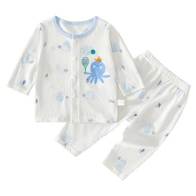 小聪熊婴儿衣服纯棉夏季薄款套装