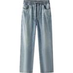 森柔|森马牛仔裤男夏季美式复古宽松直筒裤潮流时尚长裤舒适通勤