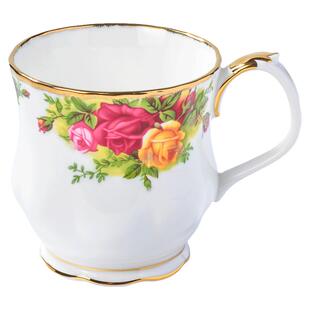 RoyalAlbert皇家阿尔伯特老镇玫瑰系列骨瓷马克杯圆底水杯茶杯子