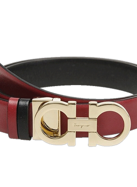 ferragamo直营牛皮板扣式腰带