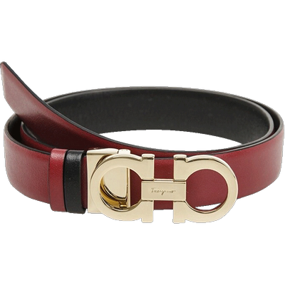 ferragamo直营牛皮板扣式腰带