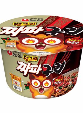 【正品】农心小浣熊辣炸酱面