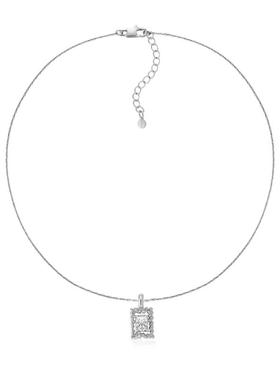 S.S.V.方形锆石简约百搭项链