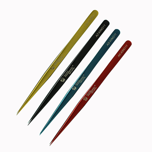 维修佬 电子手机电脑主板维修工具炫彩强韧性KING11红色精密镊子