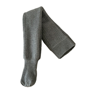 女宝宝一体羊羔绒连裤袜女童秋冬季外穿女婴儿童加厚加绒打底袜子