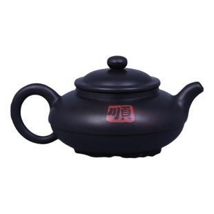 250ml 建水紫陶壶名师紫陶泡茶壶紫陶大号茶壶王家明新大扁壶 J35