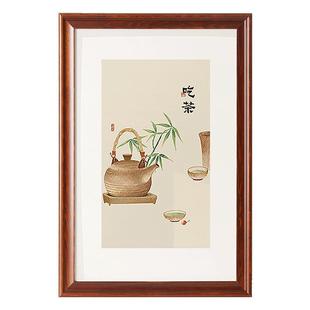 装裱实木书法框边框自装字画相框国画框架装裱框画框挂墙空框定做